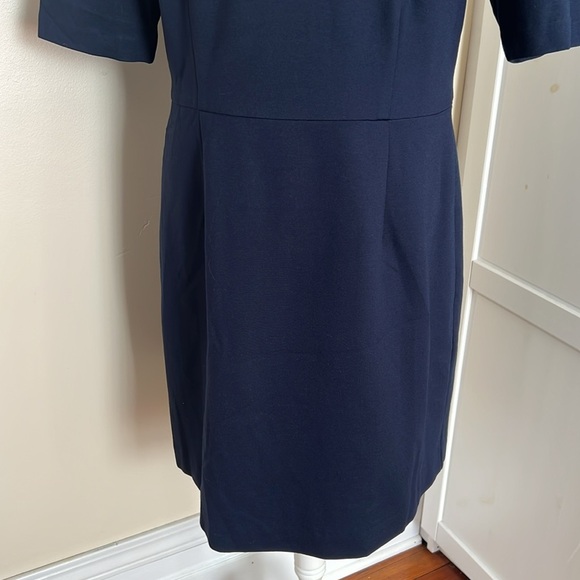 Trina Turk Aroma Classic Navy Blue Women's Shift Dress with Cutouts - NWT - 14 - Picture 6 of 13